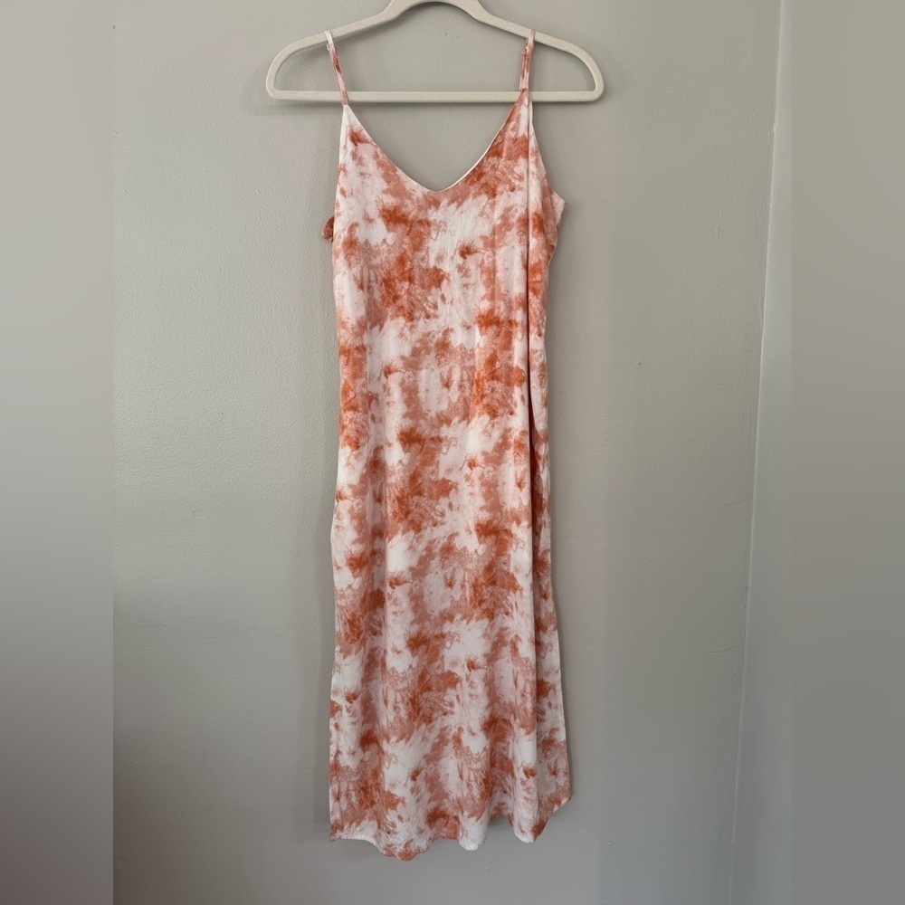 Double Zero Tye Dye Cami Slip Midi Dress